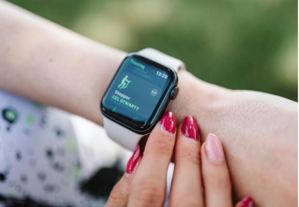 an apple watch on a wrist
